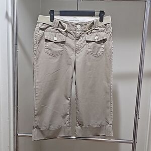 Banana Republic Beige Capri Pants with Belt